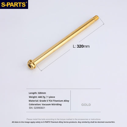 SPARTS Honda CBR650 Titanium Axle Kit (Front & Rear) – Lightweight Motorcycle Upgrade Set