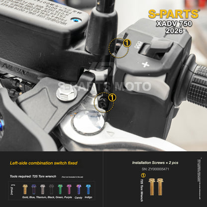 SPARTS Titanium Bolt Kit for Honda X-ADV 750 2026 Bodywork Fasteners