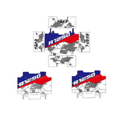 BMW R1250GS F750GS F850GS ADV OEM Vario Case Protection Decals Waterproof Anti-Scratch Pannier Sticker Kit