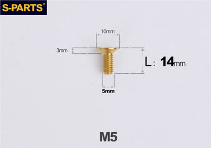 SPARTS M5×8-50mm Countersunk Titanium Alloy Bolt