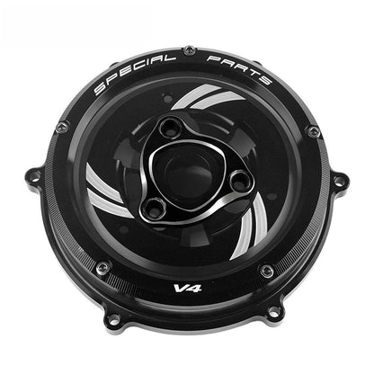 Ducati 959 / 1199 / 1299 / Panigale V2 / V4 / V4S Transparent Clutch Cover Kit Clear Clutch Side Cover Upgrade
