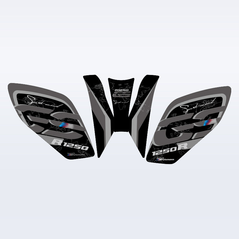BMW R1250GS Tank Grip Pad Fishbone Tank Protector Anti-Slip Fuel Tank Protection Decal Motorcycle Accessories