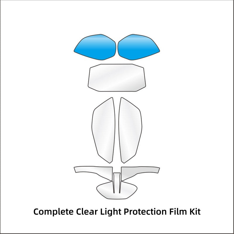 KTM DUKE 790 TPU Dashboard Screen Protector Nano Crystal Self-Healing Clear Film Headlight & Rearview Mirror Protection Film Motorcycle Accessories