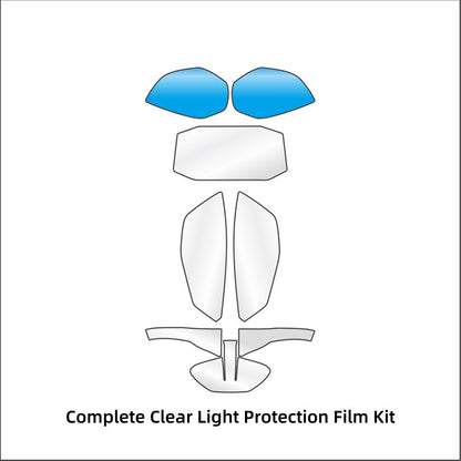 KTM DUKE 790 TPU Dashboard Screen Protector Nano Crystal Self-Healing Clear Film Headlight & Rearview Mirror Protection Film Motorcycle Accessories