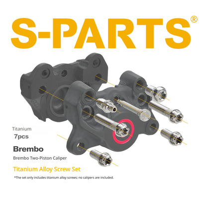 SPARTS Brembo Basic 2-Piston / 4-Piston Caliper Titanium Bolt Kit