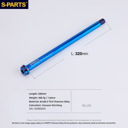 SPARTS Honda CBR650 Titanium Axle Kit (Front & Rear) – Lightweight Motorcycle Upgrade Set