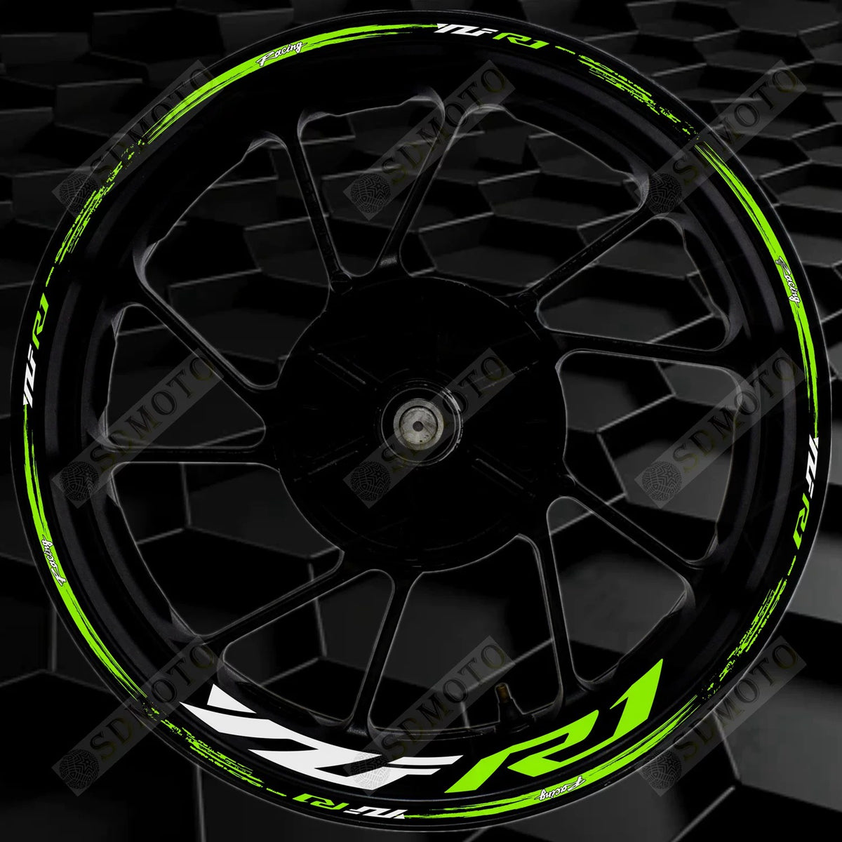 Yamaha YZF-R1 Reflective Wheel Rim Decals Waterproof Motorcycle Rim Stickers