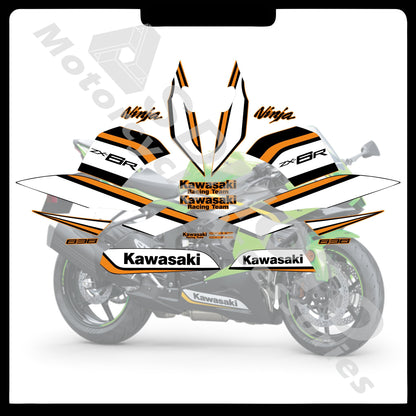 Kawasaki ZX-6R 636 2021-2025 Full Body Graphics Decals PVC Waterproof Motorcycle Fairing Stickers