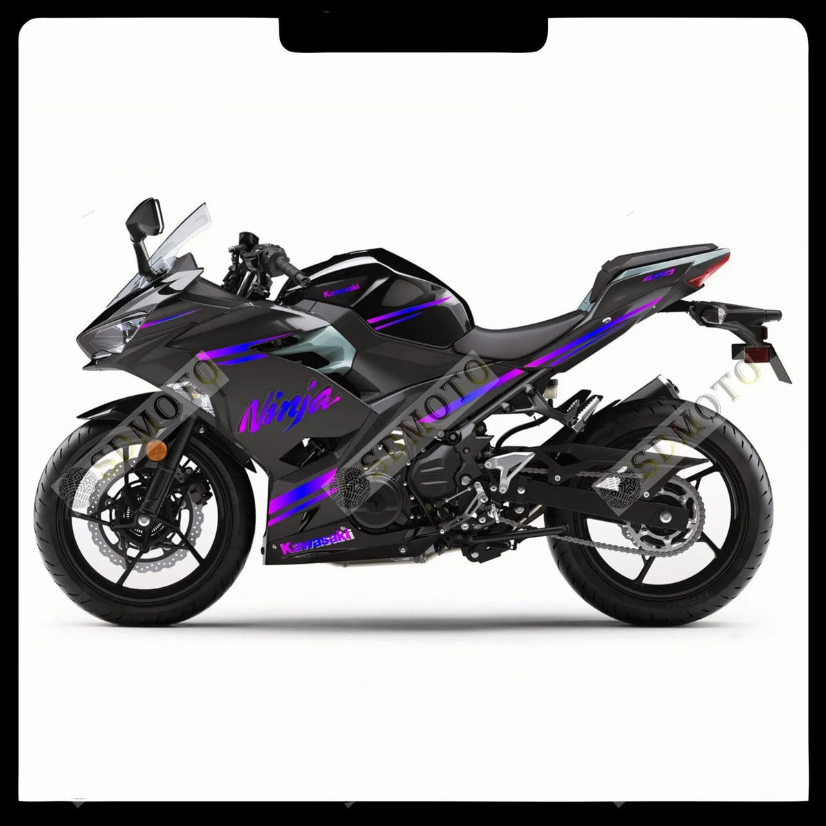 Kawasaki Ninja 400 ZX-4R Full Body Decals Waterproof Motorcycle Graphics Stickers