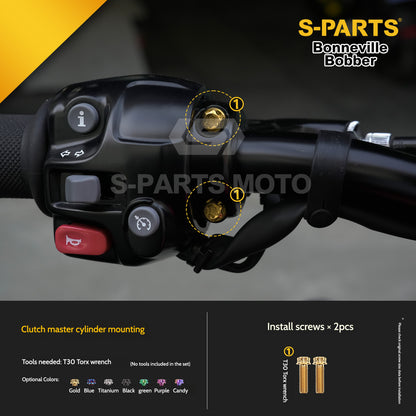 SPARTS Titanium Set Screws for Triumph Bonneville Bobber Motorcycle