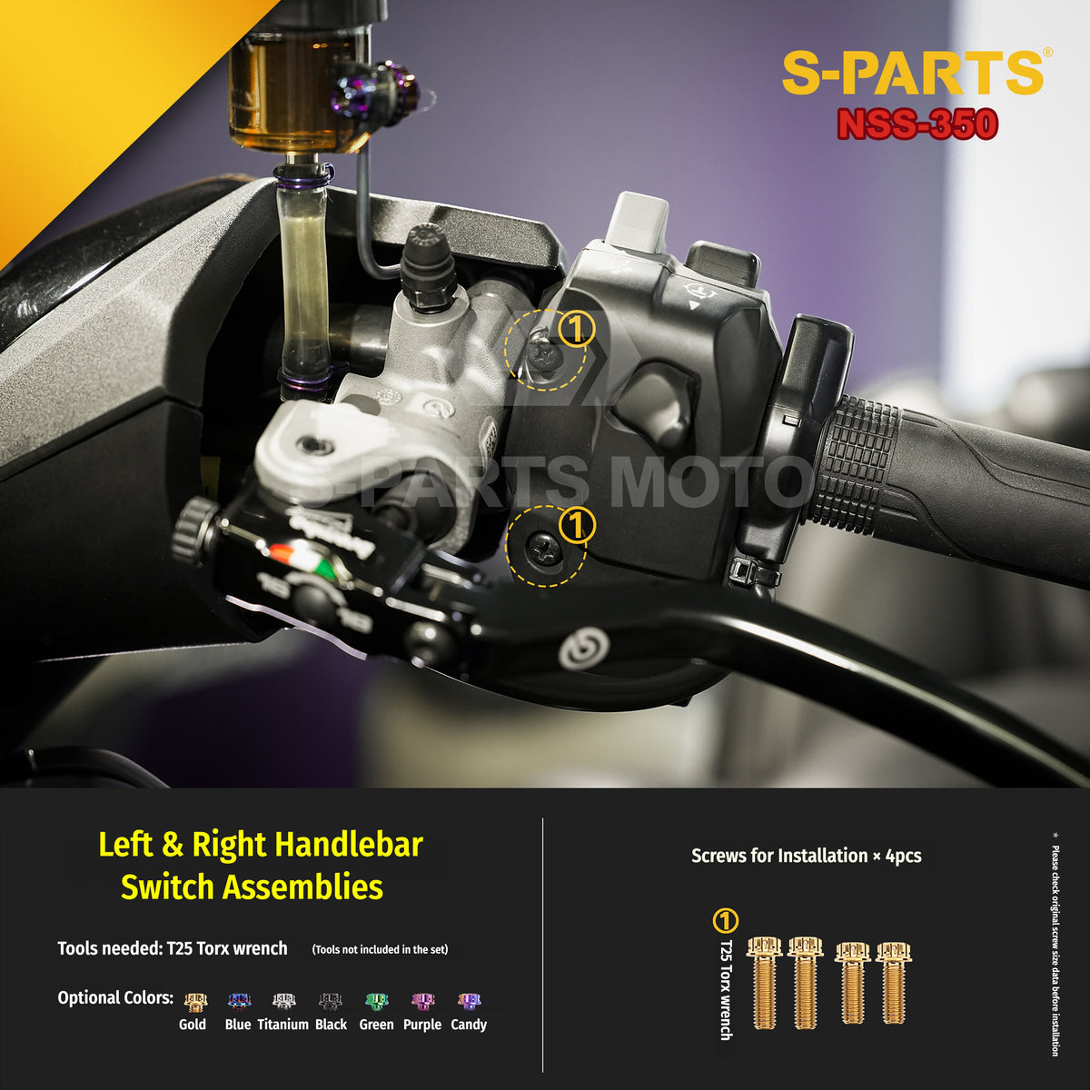 SPARTS Titanium Bolt Kit for Honda Forza NSS350 – Motorcycle Upgrade Fasteners