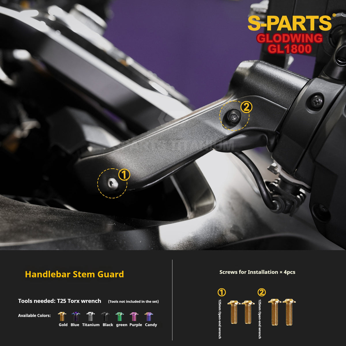 SPARTS Titanium Bolt Kit | Titanium for Honda Gold Wing GL1800 Motorcycle