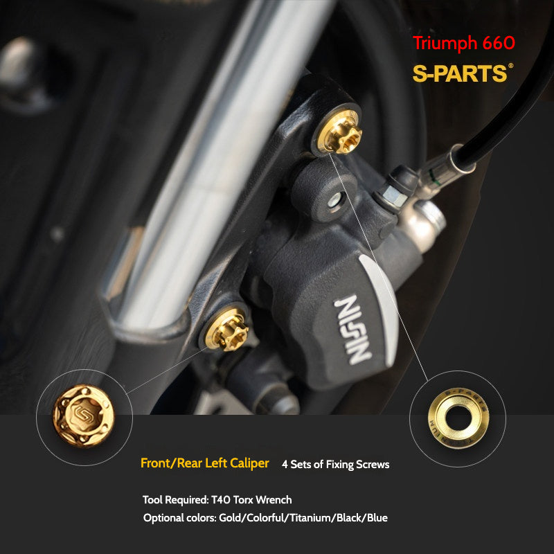 SPARTS Titanium Fastener Bolts for Triumph Trident 660 Motorcycle Modification