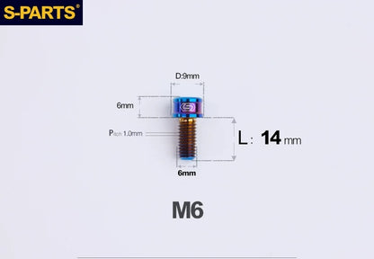 SPARTS M6×10–40mm SL Super Lightweight Titanium Socket Cap Bolts for Bicycles