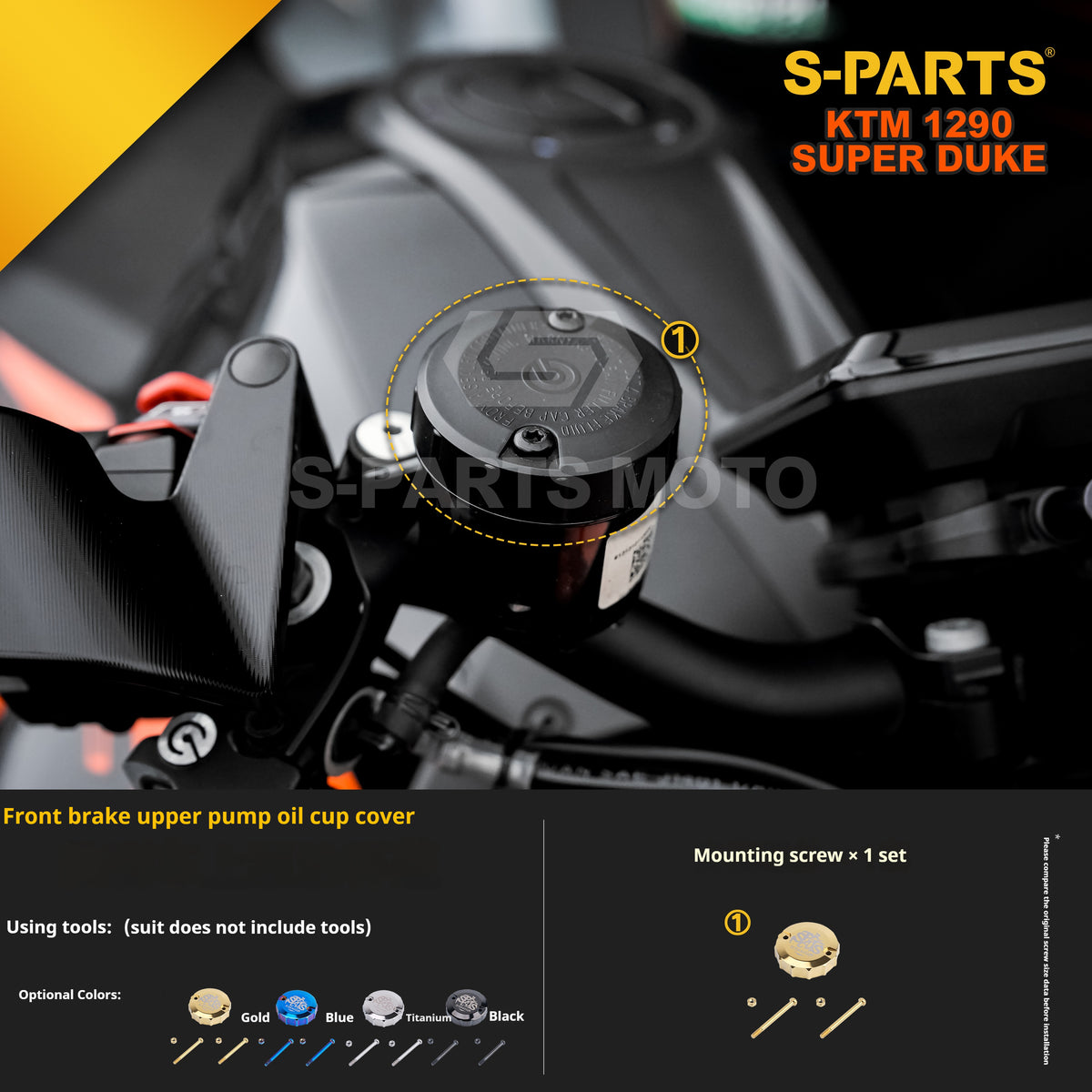 SPARTS Titanium Alloy Fasteners Compatible with KTM Super Duke 1290