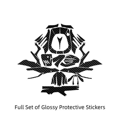 SPARTS Carbon Fiber Protective Stickers for QJMotor SRK 800 – Motorcycle Body Protection Decals