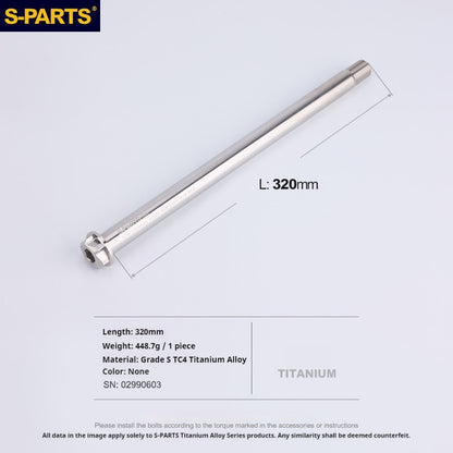 SPARTS Honda CBR650 Titanium Axle Kit (Front & Rear) – Lightweight Motorcycle Upgrade Set