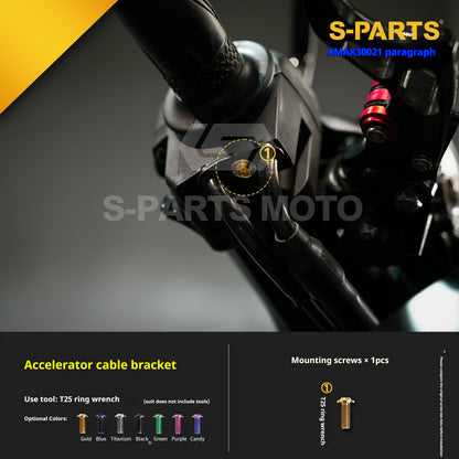 SPARTS Titanium Bolt Kit for 2021 Yamaha XMAX 300 Motorcycle Upgrade