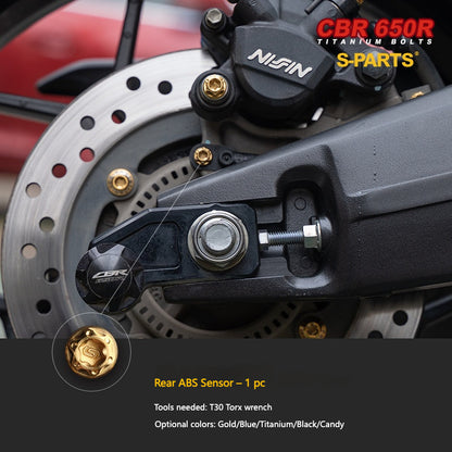 S-parts Titanium Safety, Braking & Handling Bolts Kit for Honda CBR650R