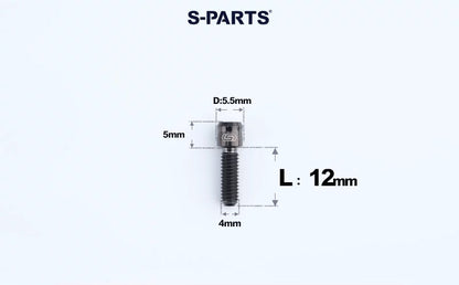 SPARTS M4×10/12mm D5.5 Titanium Small Head Socket Cap Bolts