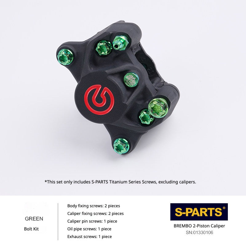 SPARTS Brembo Basic 2-Piston / 4-Piston Caliper Titanium Bolt Kit