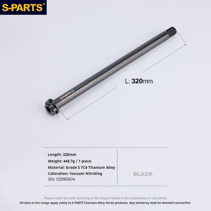 SPARTS Honda CBR650 Titanium Axle Kit (Front & Rear) – Lightweight Motorcycle Upgrade Set