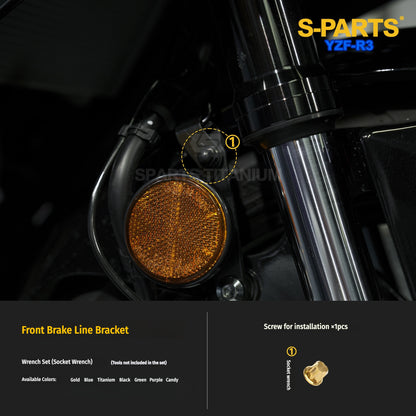 Yamaha YZF-R3 Titanium Front Brake & Fender Bolts | SPARTS
