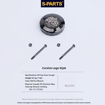SPARTS Titanium Alloy Brembo Master Cylinder Reservoir Armor Kit – Separate Large Reservoir Cap