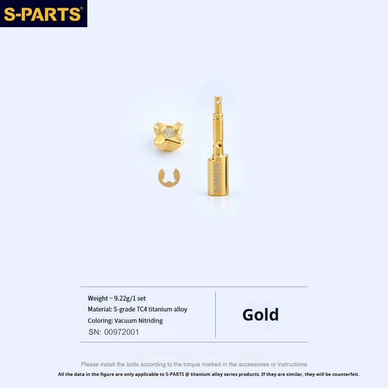 SPARTS TC4 Titanium Bolt Kit for Brembo RCS CC Master Cylinder | Motorcycle Brake Master Cylinder Fasteners