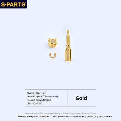 SPARTS TC4 Titanium Bolt Kit for Brembo RCS CC Master Cylinder | Motorcycle Brake Master Cylinder Fasteners