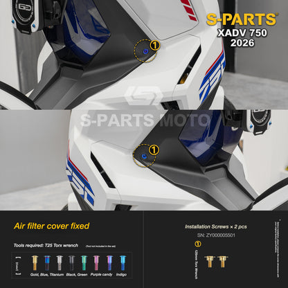 SPARTS Titanium Bolt Kit for Honda X-ADV 750 2026 Bodywork Fasteners