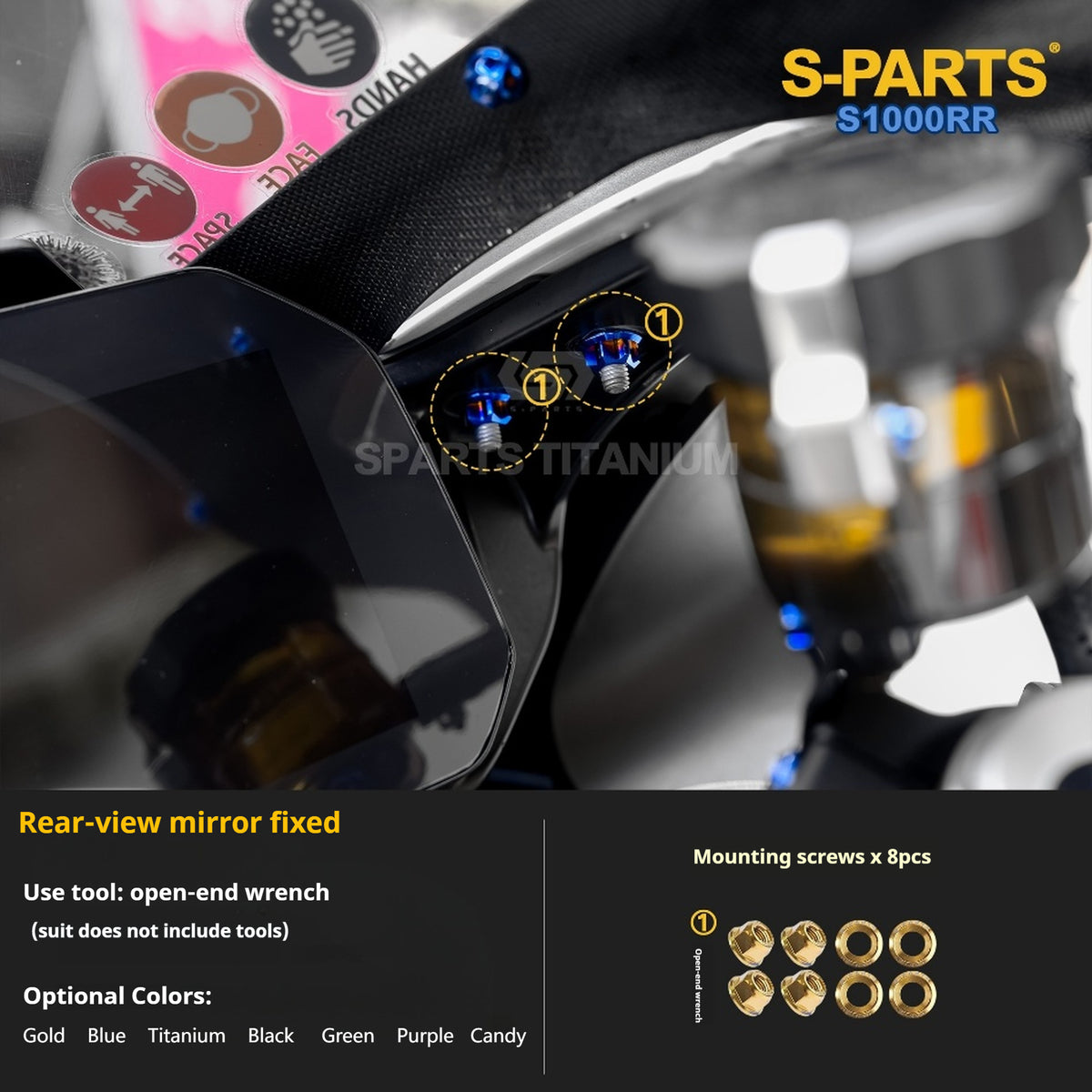 SPARTS | BMW S1000RR Titanium Bolt Upgrade Kit
