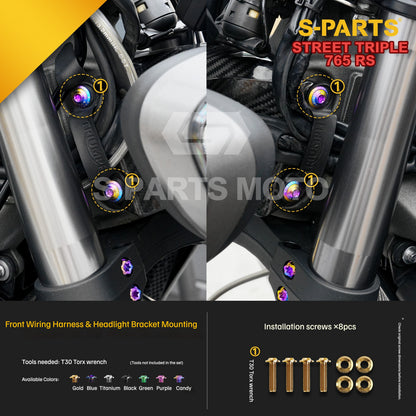 SPARTS Titanium Bolts for Triumph Street Triple 765 RS – Body & Controls Upgrade Fasteners
