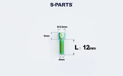 SPARTS M4×10/12mm D5.5 Titanium Small Head Socket Cap Bolts