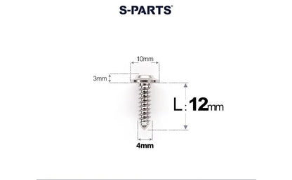 SPARTS M4 Titanium Self-Tapping Screws for Motorcycles