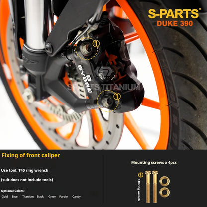 SPARTS KTM Duke 390 Full Bike Titanium Bolt Kit | Premium TC4 Motorcycle Fasteners