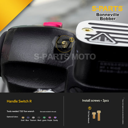 SPARTS Titanium Set Screws for Triumph Bonneville Bobber Motorcycle