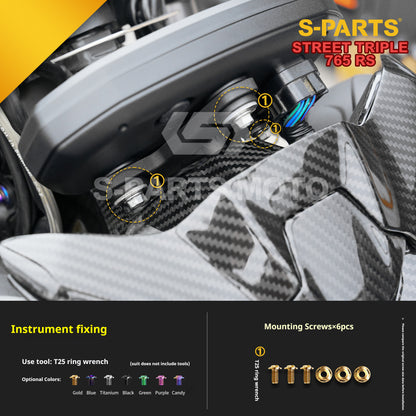 SPARTS Titanium Screw Set for Triumph Street Triple RS –CNC Titanium Upgrade Kit