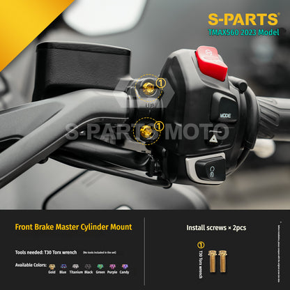 SPARTS Titanium Bolt Kit for Yamaha TMAX560 2023-Front & Cockpit System