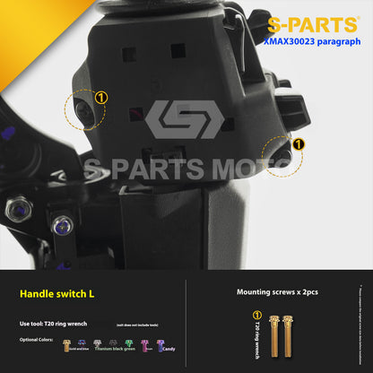 SPARTS Titanium Bolt Set for 2023 XMAX300 | Yamaha Motorcycle Titanium Bolt Upgrade