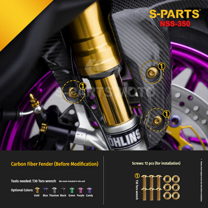 SPARTS Titanium Bolt Kit for Honda Forza NSS350 – Motorcycle Upgrade Fasteners