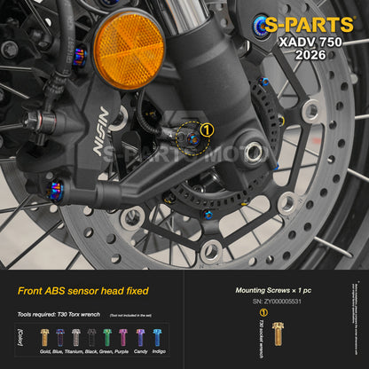 SPARTS Titanium Bolt Kit for Honda X-ADV 750 2026 Bodywork Fasteners