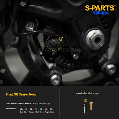 SPARTS Titanium Front End and Brake Fastener Kit for Yamaha YZF-R3