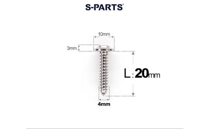 SPARTS M4 Titanium Self-Tapping Screws for Motorcycles