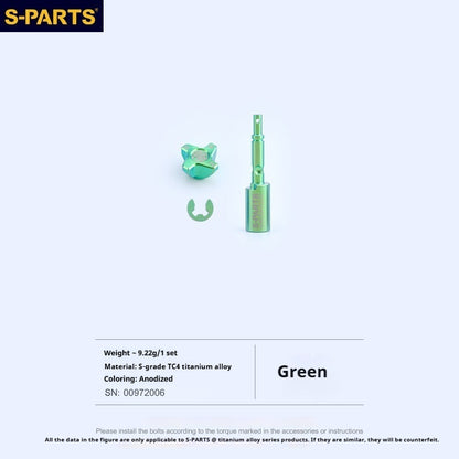SPARTS TC4 Titanium Bolt Kit for Brembo RCS CC Master Cylinder | Motorcycle Brake Master Cylinder Fasteners