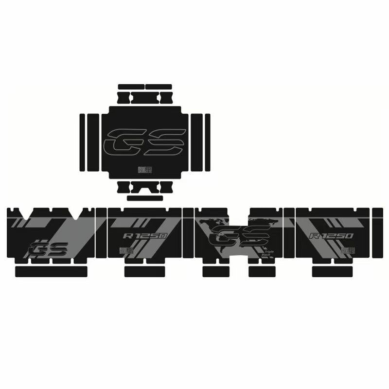 BMW F750GS / F850GS / R1250GS ADV OEM Aluminum Pannier Sticker Kit