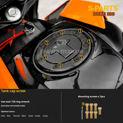 SPARTS KTM Duke 390 Full Bike Titanium Bolt Kit | Premium TC4 Motorcycle Fasteners