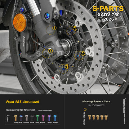 SPARTS Titanium Bolt Kit for Honda X-ADV 750 2026 Bodywork Fasteners