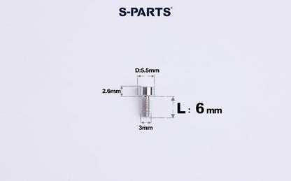 SPARTS M3 L6-20 Classic Button Head Titanium Color Titanium Bolt