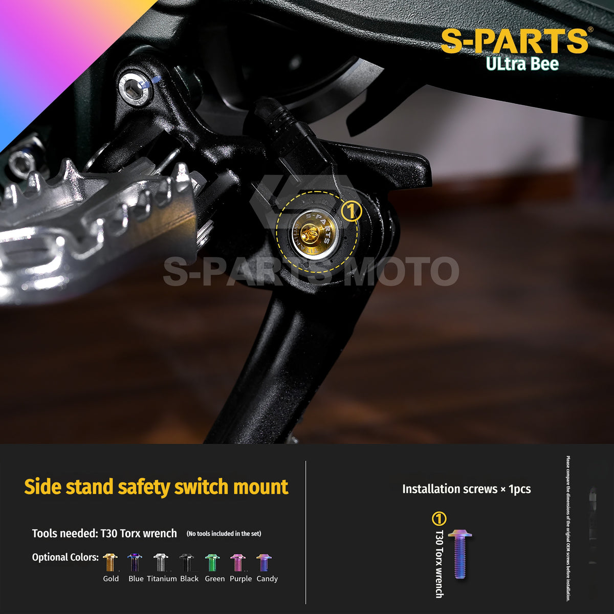 SPARTS Titanium Bolt Kit for Ultra Bee | Full Motorcycle Upgrade Set
